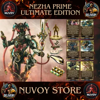 Nezha Prime Ultimate Edition // All Platform + 1 Warframe Slot + 1 Orokin Reactor + 2 Weapon Slot + 3 Forma + All Augment