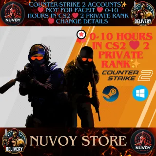 Counter-Strike 2 Accounts✨❤️ not for faceit ❤️ 0-10 hours in CS2 ❤️ 2 private rank ❤️ change details
