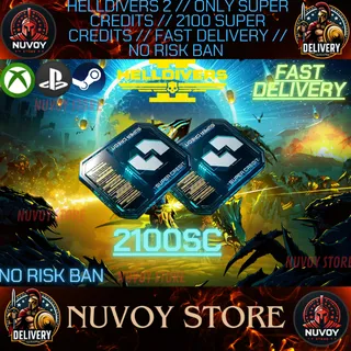 HELLDIVERS 2 // 2100 SUPER CREDITS // ALL PLATFORM // FAST DELIVERY // STEAM + PS + XBOX