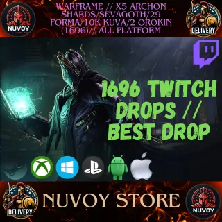 Warframe // x5 Archon Shards/Sevagoth/29 Forma/10k Kuva/2 Orokin (1696)// all platform