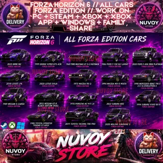  FORZA HORIZON 6 // ALL CARS FORZA EDITION // Work on PC + steam + Xbox + Xbox App + Windows + family share 