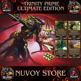 Trinity Prime Ultimate Edition // All Platform + 1 Warframe Slot + 1 Orokin Reactor + 2 Weapon Slot + 3 Forma + All Augment