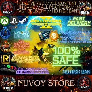 HELLDIVERS 2 // All content in game // ALL PLATFORM// FAST DELIVERY // No Risk Ban