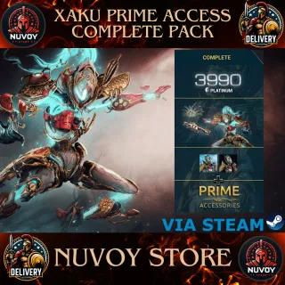 Xaku Prime Access Complete Pack + 3990 Platinum + QUASSUS PRIME + TRUMNA PRIME and More