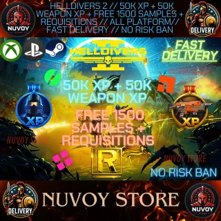 Helldivers 2 // 50K XP + 50K Weapon XP + Free 1500 Samples + Requisitions // ALL PLATFORM// FAST DELIVERY // No Risk Ban