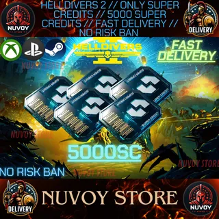 HELLDIVERS 2 // 5000 SUPER CREDITS // ALL PLATFORM // FAST DELIVERY // STEAM + PS + XBOX