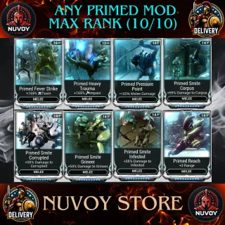 Any Primed Mod Max Rank (1 Unit) + 1.100.000 credits // All Platform