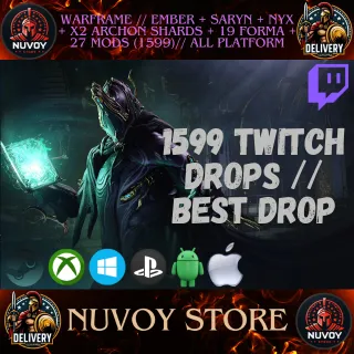 Warframe // Ember + Saryn + Nyx + x2 Archon Shards + 19 Forma + 27 Mods (1599)// all platform