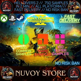 HELLDIVERS 2 // 750 SAMPLES IN 2 MIN // ALL PLATFORM // FAST DELIVERY // STEAM + PS + XBOX