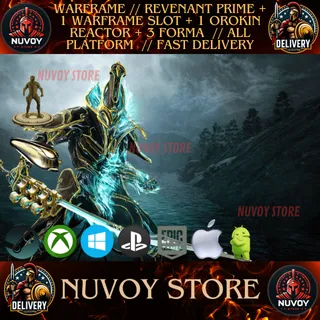 WARFRAME // REVENANT PRIME + 1 WARFRAME SLOT + 1 OROKIN REACTOR + 3 FORMA // ALL PLATFORM  // FAST DELIVERY