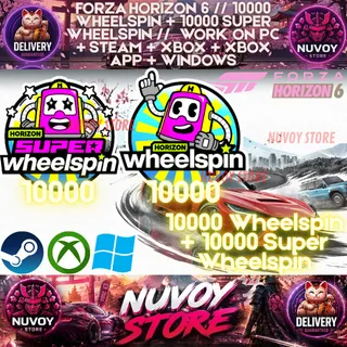 FORZA HORIZON 6 // 10000 Wheelspin + 10000 Super Wheelspin + Bonus Free //  Work on PC + steam + Xbox + Xbox App + Windows