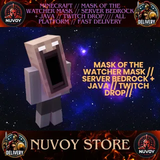 Mask of the Watcher Mask Minecraft // Server Bedrock + Java