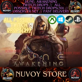 Dune: Awakening  Twitch Drops //  ALL POSSIBLE TWITCH DROPS(39) // Observer Set // fast delivery