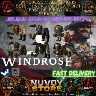 WINDROSE // All Armors Sets + 15 lvl // All Platform // FAST DELIVERY // All servers