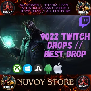 Warframe //  Titania + Fan + Sugatra + 2.6kk credits + Items(9022) // all platform