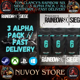 Tom Clancy's Rainbow Six Siege X // 3 Alpha pack // Can only be redeemed once per account // All platform
