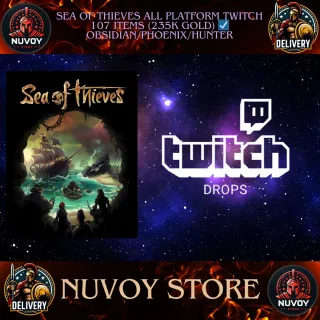 SEA OF THIEVES ALL PLATFORM TWITCH 107 ITEMS (235K Gold) ☑️ Obsidian/Phoenix/Hunter