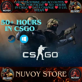 Counter-Strike: GO Accounts ❤️ ❤️not for faceit ❤️ 50+ hours in CSGO ❤️ data change ❤️ 0 lvl steam ❤️