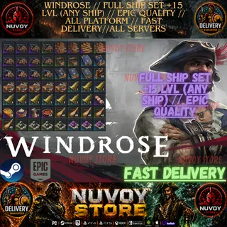 WINDROSE // Full Ship Set +15 lvl (any ship) Best Offer // EPIC QUALITY // All Platform // FAST DELIVERY // All servers