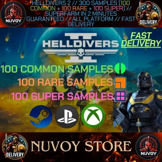 Helldivers 2 // 300 SAMPLES // SUPERFARM IN 2 MINUTES GUARANTEED // ALL PLATFORM // fast delivery