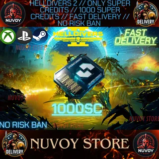 HELLDIVERS 2 // 1000 SUPER CREDITS // ALL PLATFORM // FAST DELIVERY // STEAM + PS + XBOX
