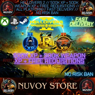 Helldivers 2 // 500k XP + 500k Weapon XP + Free Requisitions // ALL PLATFORM// FAST DELIVERY // No Risk Ban