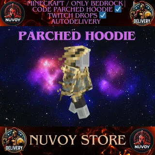 MINECRAFT / ONLY BEDROCK | Code Parched Hoodie ☑️ TWITCH DROPS ☑️ AUTODELIVERY 