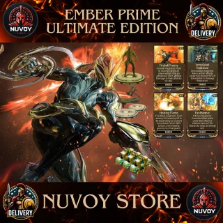 Ember Prime Ultimate Edition // All Platform + 1 Warframe Slot + 1 Orokin Reactor + 2 Weapon Slot + 3 Forma + All Augment