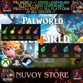 PALWORLD // x5000 Legendary Elixir + 4000 LEGENDARY FRUITS + gift // All Platform // all server // 