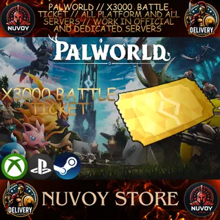 PALWORLD // x2000 battle ticket // ALL PLATFORM AND ALL SERVERS // WORK IN OFFICIAL AND DEDICATED SERVERS 2