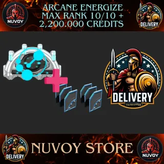 [All Platform] Arcane Energize Max Rank 10/10 + 2,200.000 credits // Safe trade // Fast Delivery