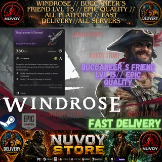 WINDROSE // buccaneer´s friend lvl 15 // EPIC QUALITY // All Platform // FAST DELIVERY// All servers