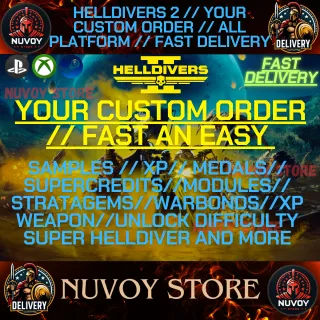Helldivers 2 // Your Custom Order // ALL PLATFORM // fast delivery