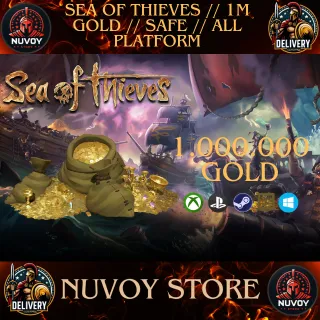 SEA OF THIEVES // ALL PLATFORM // 1M Gold // Fast Delivery