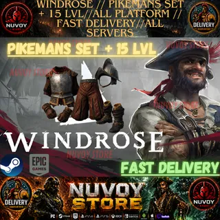 WINDROSE // Pikemans Set + 15 lvl // All Platform // FAST DELIVERY // All servers