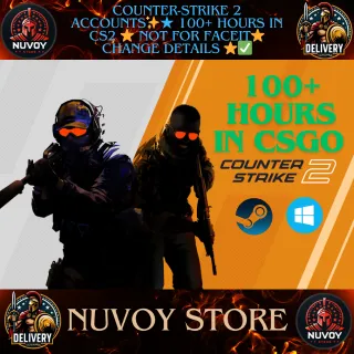 Counter-Strike 2 Accounts✨★ 100+ HOURS IN CS2 ⭐ Not for faceit⭐ change details ⭐✅