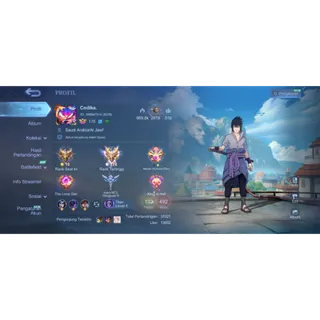 Mobile Legends bang bang EX IMOEMBLEM MAX HERO MAX SKIN 492 1 LEGEND 5 CC KOF KARINA GUSION CHOU SAKUKE