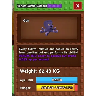 VENOM HUGE MIMIC OCTOPUS || 60KG/61K