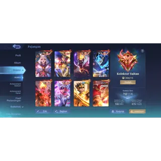 Mobile Legends: Bang Bang EX GLORY SKIN 742 6 LEGEND CC 17 KOF FULL V1 V2 PAQUITO TRANFORMRS FULL JJK XAVIER DUCATTI BENEDETTA 