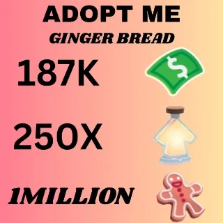 BUCKS & AGE UP POTIONS AND GINGER BREAD - ADOPT ME 