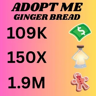BUCKS & AGE UP POTIONS AND GINGER BREAD - ADOPT ME 