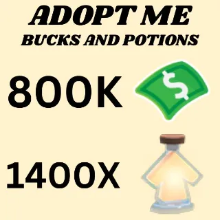 BUCKS AND AGE UP POTIONS - ADOPT ME 