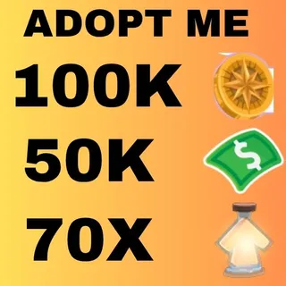 COMPASS COIN AND BUCKS AND AGE UP POTION - ADOPT ME 