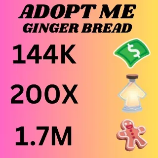 BUCKS & AGE UP POTIONS AND GINGER BREAD - ADOPT ME 