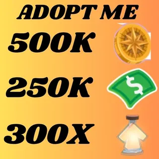COMPASS COIN AND BUCKS AND AGE UP POTION - ADOPT ME 
