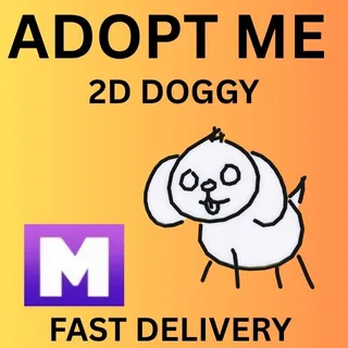 2D DOGGY MEGA 1X - ADOPT ME  