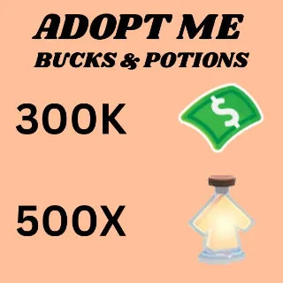BUCKS AND AGE UP POTIONS - ADOPT ME 