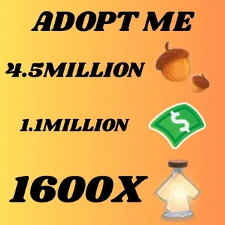 ACORNS AND BUCKS AND AGE UP POTIONS - ADOPT ME 
