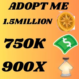 COMPASS COIN AND BUCKS AND AGE UP POTION - ADOPT ME 
