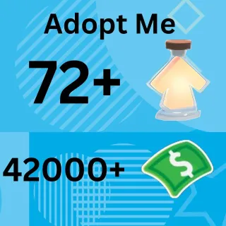 72x Age Up Potions And 42k Bucks - Adopt me